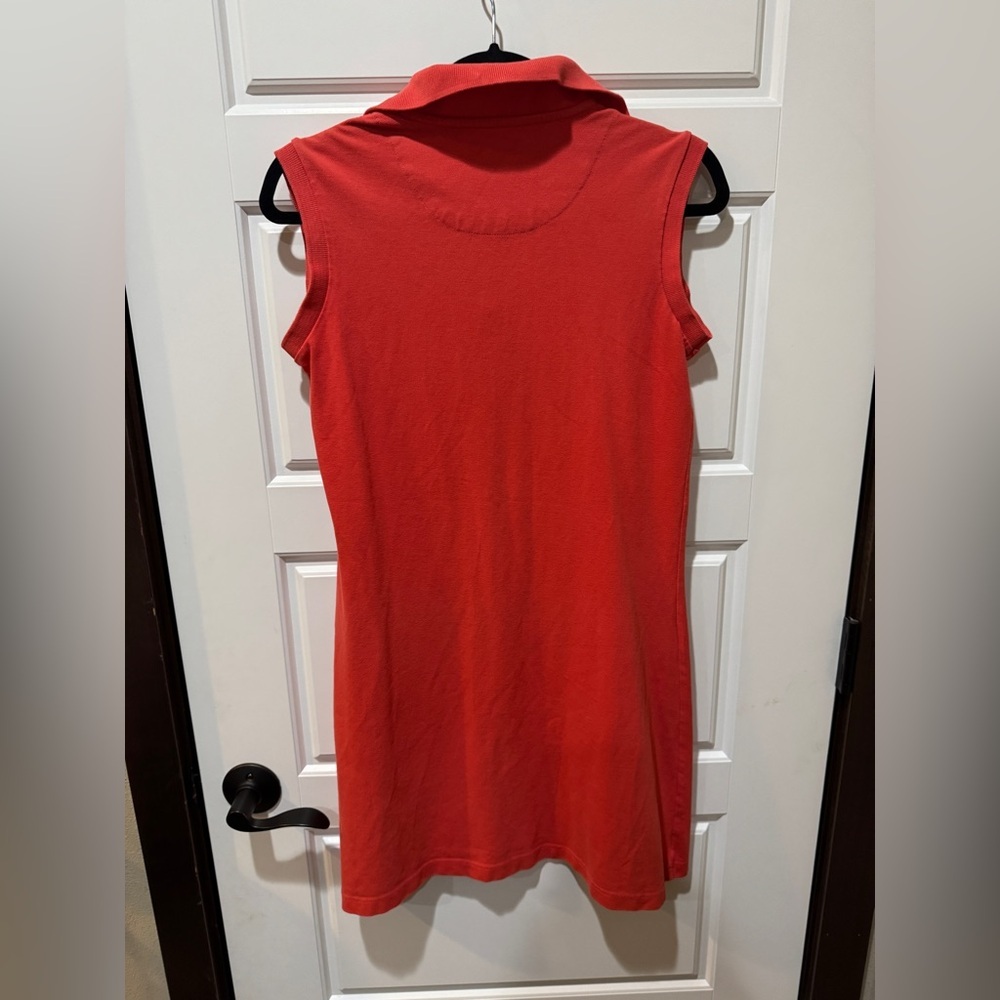 Burberry London Red Sleeveless Polo Dress - Picture 6 of 6